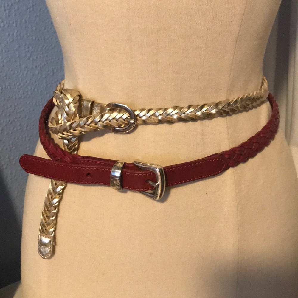 2 Braided belts XS